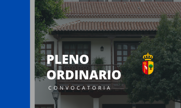 Convocatoria Ordinaria del Pleno el día 24 de Abril de 2025