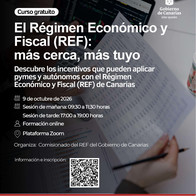 Curso Gratuito Online El Régimen Económico y Fiscal (REF) de Canarias: «MÁS CERCA, MÁS TUYO»